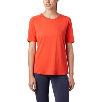 Columbia Chill River Short Sleeve, Camiseta Rojos Para Mujer | 418905-HSA